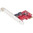 StarTech.com SATA Controller - Serial ATA/600 - PCI Express 2.0 x1 - Plug-in Card - 2 Total SAS Port(s) - 2 SAS Port(s) Internal - PC, Mac, Linux
